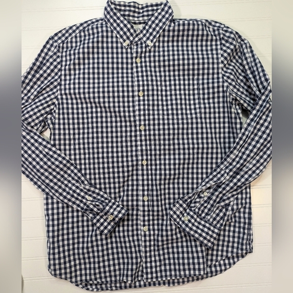 GAap Navy/White Cotton Button Down Shirt - Picture 1 of 4